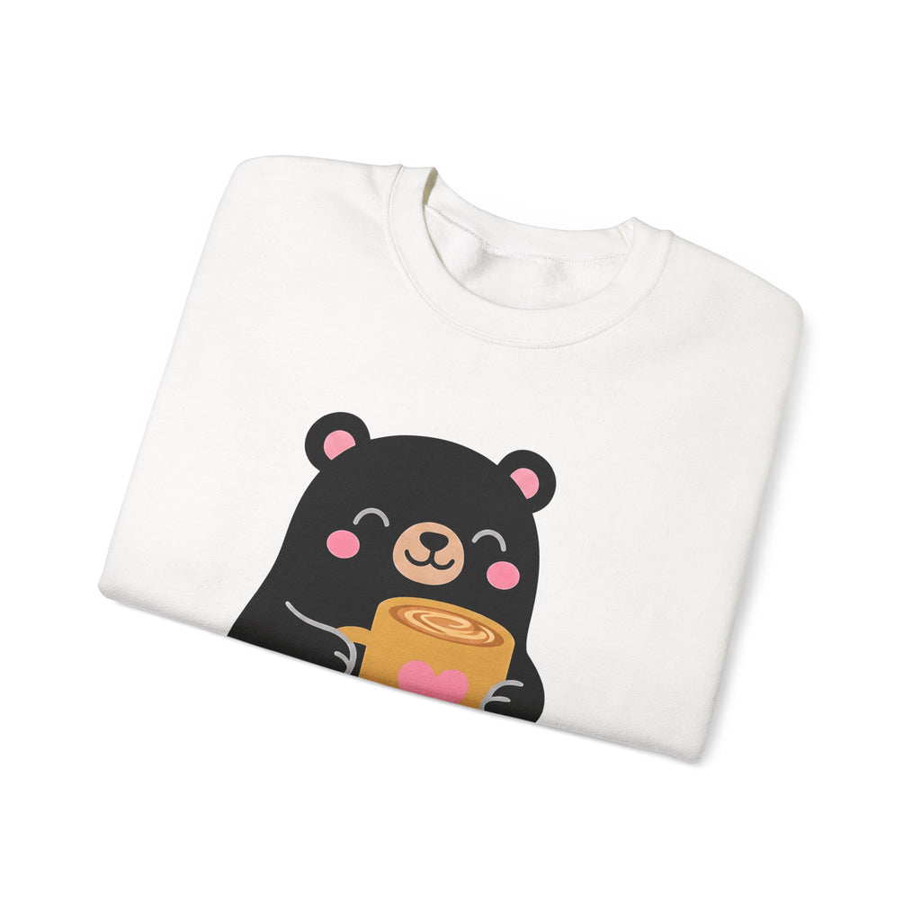 Bear Coffee Cup Coffee Animal Gift Cute Mug Coffee Fan Coffee Mug Kawaii Minimalist Sweatshirt