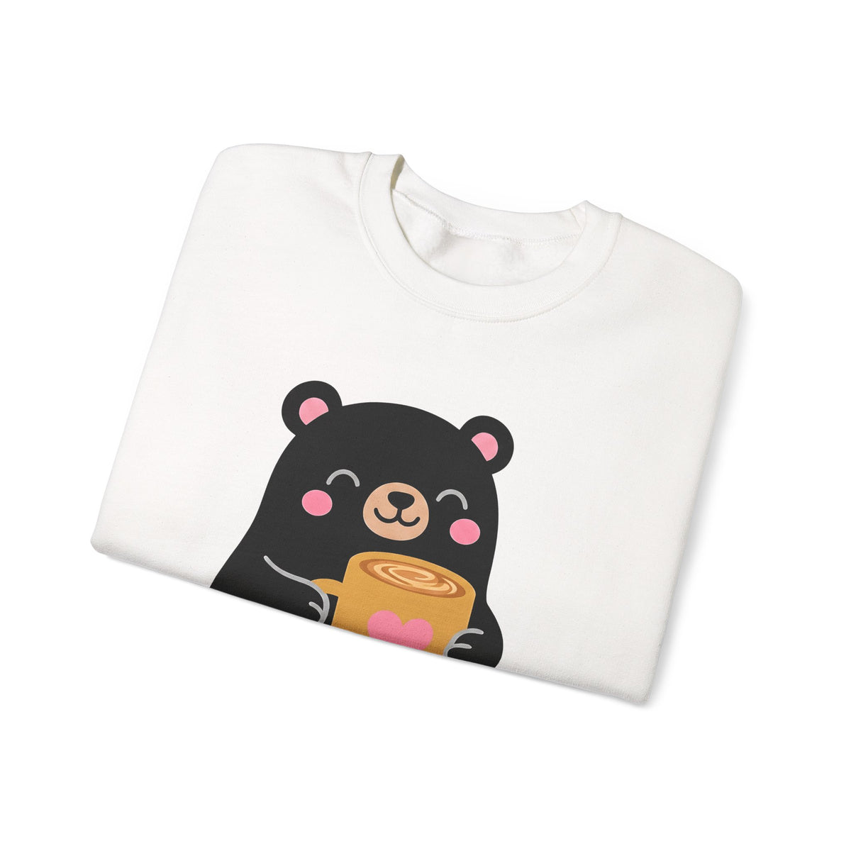Bear Coffee Cup Coffee Animal Gift Cute Mug Coffee Fan Coffee Mug Kawaii Minimalist Sweatshirt