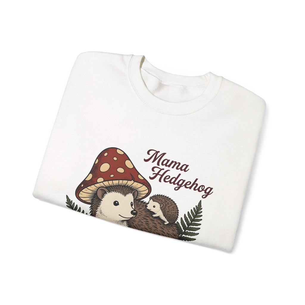 Hedgehog Group Sweatshirt Moms Wildlife Gift Women Forest Sweatshirt Porcupine Sweatshirt Mother Fan Woodland Sweatshirt Animal Graphic Retro Toadstools Sweatshirt