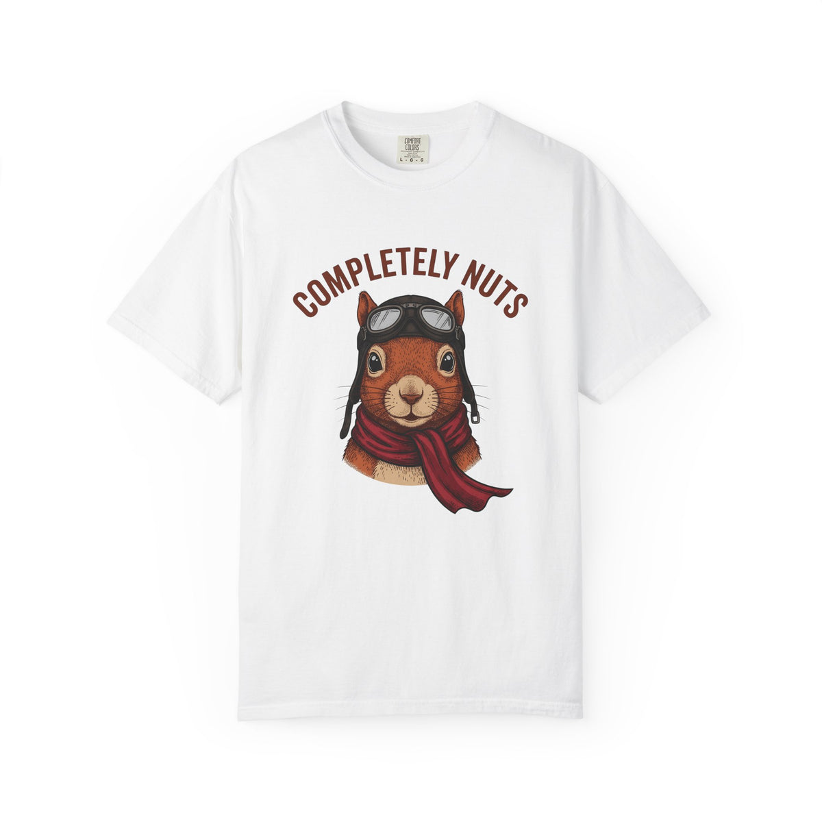 Squirrel Aviator T-Shirt Funny Wildlife Gift Women Comic T-Shirt Chipmunk T-Shirt Humor Fan Cartoon T-Shirt Animal Graphic Retro Pilot Goggles