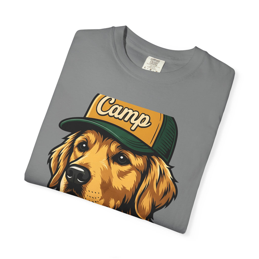 Golden Retriever T-Shirt Dog Hiking Gift Women Hand Drawn T-Shirt Retriever T-Shirt Dog Fan Illustrated Graphic T-Shirt Classic Cap T-Shirt