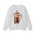 French Press Sweatshirt Coffee Bakeware Gift Women Line Art Sweatshirt Cafetiere Sweatshirt Coffee Fan Baking Graphic Sweatshirt Watercolor Coffee Sweatshirt