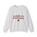 Croissant Drawing Sweatshirt Desserts Snack Gift Women Line Art Sweatshirt Pastry Sweatshirt Dessert Fan Minimalist Sweatshirt Munchie Graphic Hand Drawn Baked
