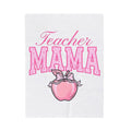Red Apple Bow Blanket Moms Teaching Gift Women Pop Art Blanket Apple Blanket Mother Enthusiast Retro Blanket Educator Graphic Old School Star