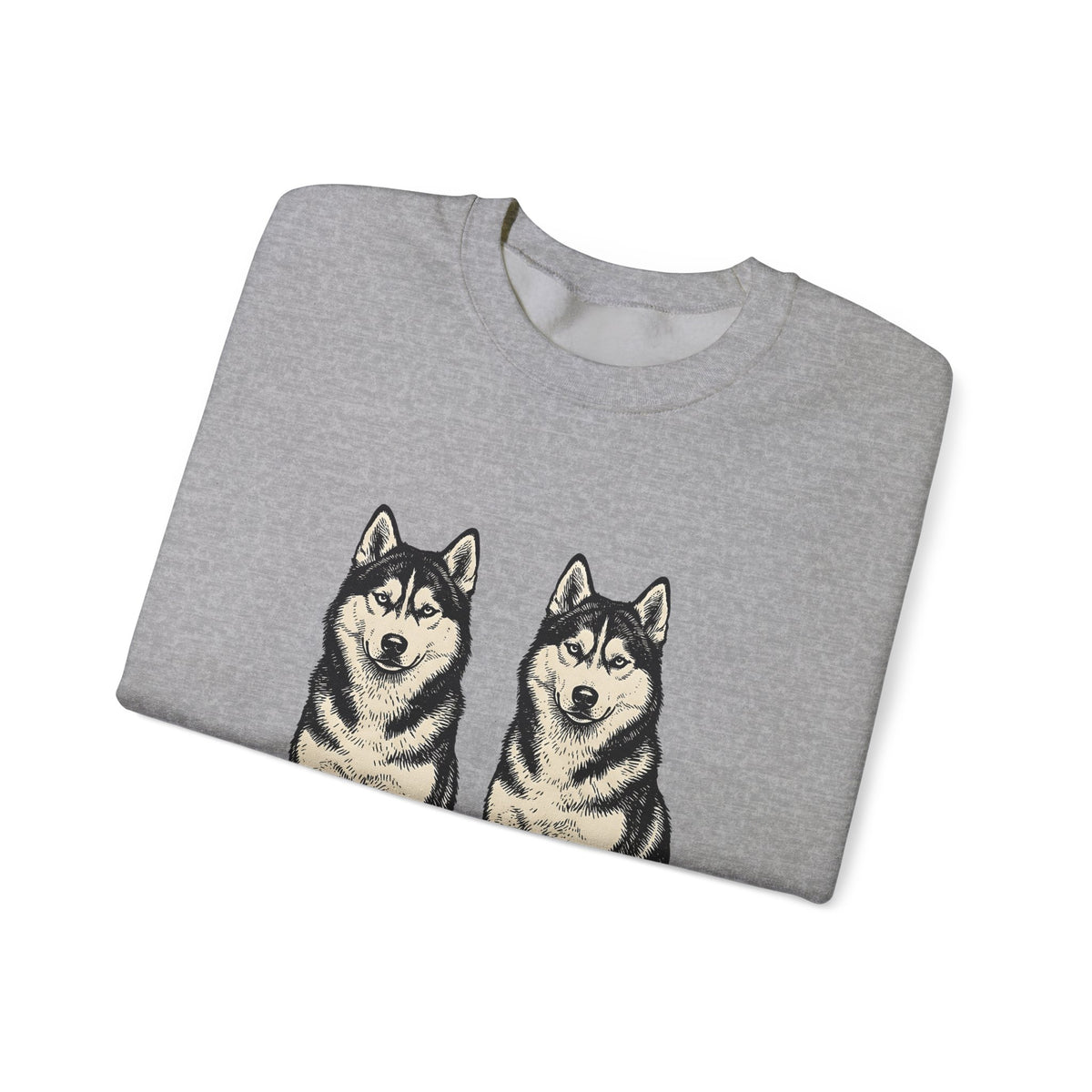 Siberian Huskies Sweatshirt Dog Wildlife Gift Women Doodle Sweatshirt Husky Sweatshirt Dog Fan Doggy Sweatshirt Wildlife Graphic Classic Couple Sweatshirt