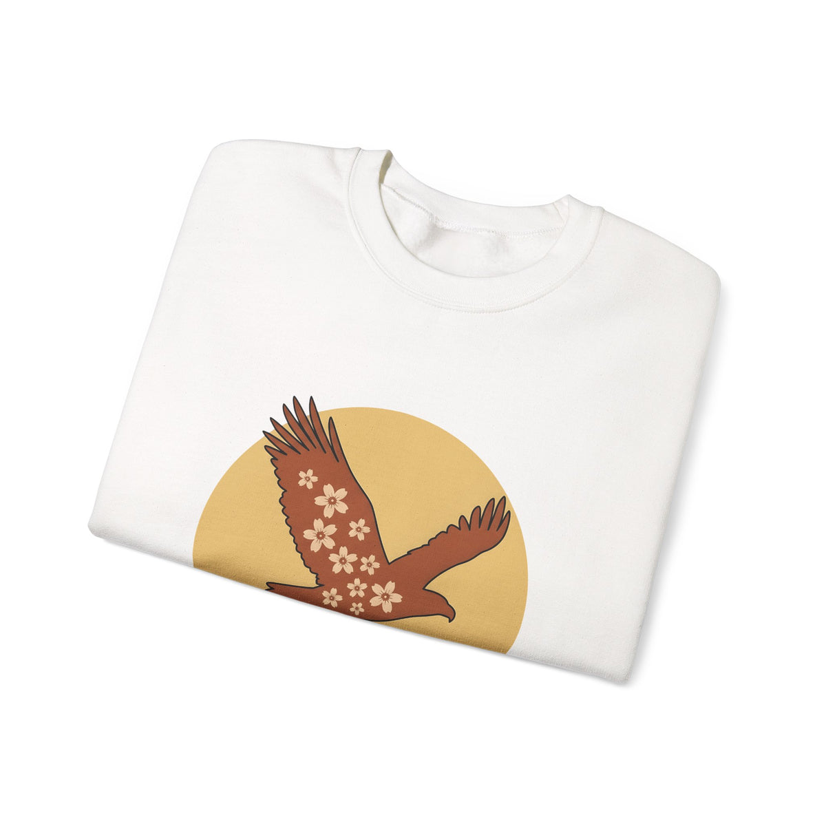 Floral Eagle Sweatshirt Boho Chic Nature Gift Women Boho Sweatshirt Bird Sweatshirt Bohemian Fan Tribal Graphic Sweatshirt Minimalist Mountains Sweatshirt