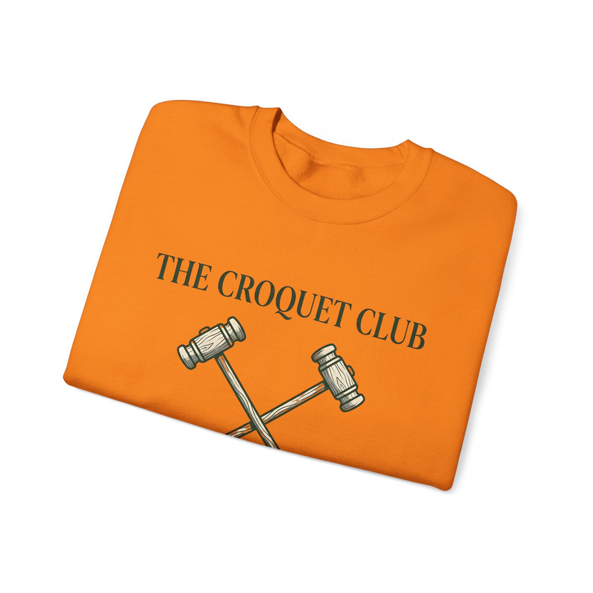 Croquet Mallets Sweatshirt Croquet Club Gift Women Vintage Sweatshirt Mallet Sweatshirt Croquet Fan Vintage Sweatshirt Team Graphic Hand Drawn Club Emblem