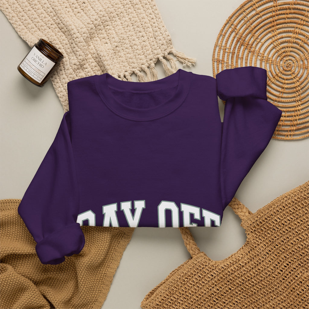 Varsity Text Sweatshirt Moms Relaxation Gift Women Minimal Sweatshirt Lettering T