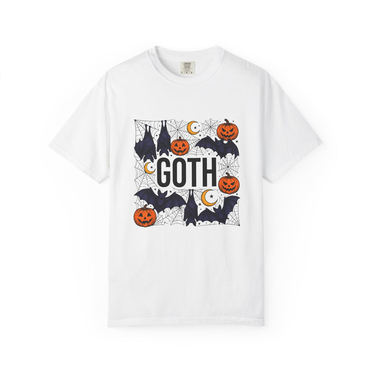 Vampire Pumpkin Goth Autumn Gift Horror Bloodsucking Dark Fan Macabre Fall Hand Drawn Webbing T-Shirt