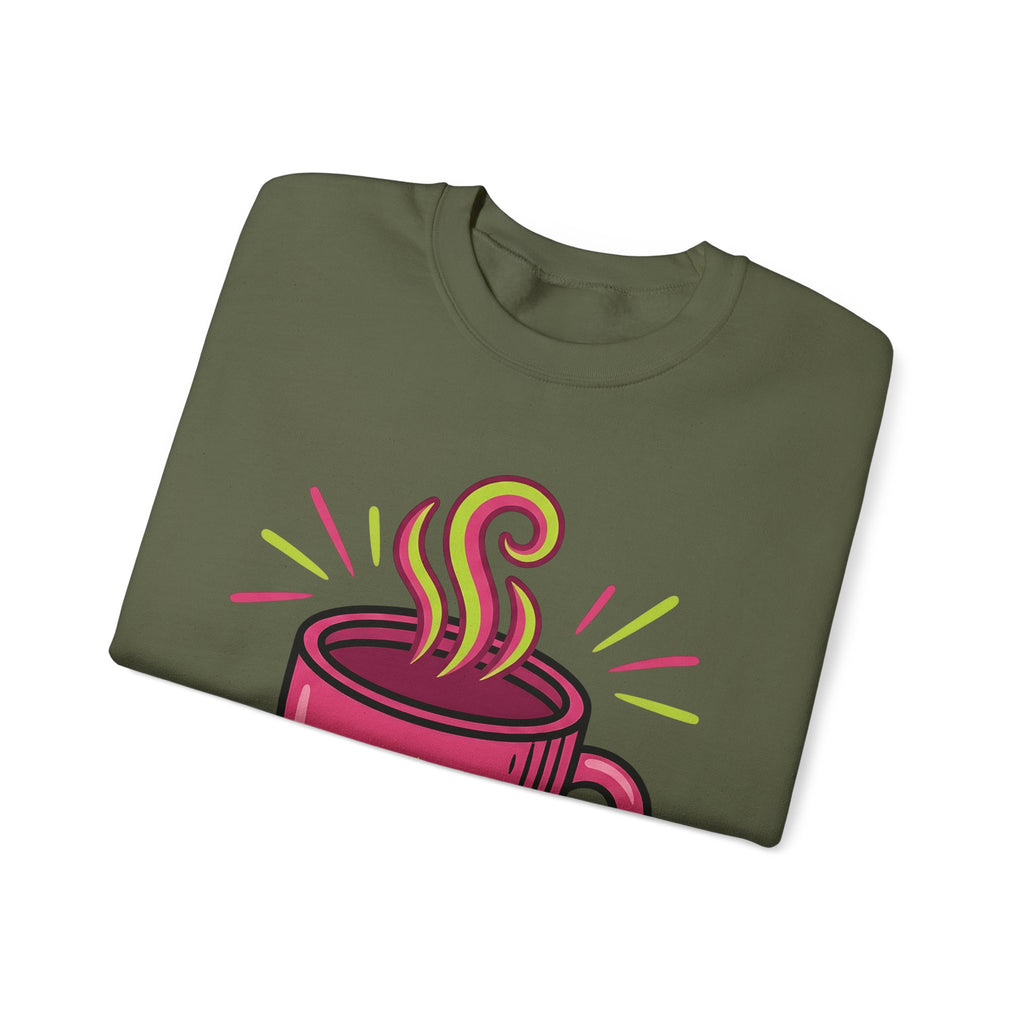 Coffee Cup Sweatshirt Coffee Brunch Gift Women Vintage Sweatshirt Sweatshirt Sweatshirt Coffee Fan Coffee Cup Sweatshirt Breakfast Graphic Comic Star Shape Sweatshirt
