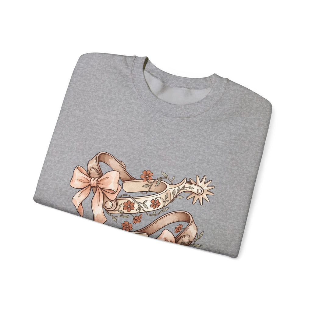 Rodeo Spurs Sweatshirt Cowgirl Cowboy Gift Women Tribal Sweatshirt Spur Sweatshirt Cowgirl Fan Rodeo Graphic Cowhand Graphic Farmhouse Blossom Sweatshirt