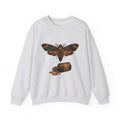 Skeleton Moth Sweatshirt Halloween Mysticism Gift Women Retro Sweatshirt Moth Sweatshirt Horror Fan Gothic Sweatshirt Occult Graphic Dark Magic Jar Sweatshirt