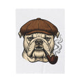 Bulldog Head Blanket Dog Creatures Gift Women Old School Blanket Bulldog Blanket Dog Fan Bulldog Graphic Blanket Vintage Illustration Animal
