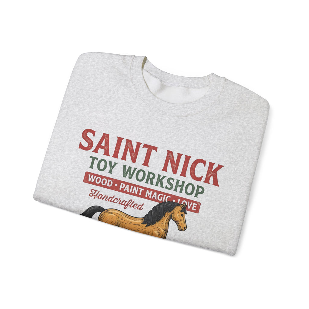Rocking Horse Sweatshirt Christmas Dolls Gift Women Retro Sweatshirt Hobby Horse T-Sh