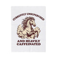 Horse Illustration Blanket Cowgirl Wildlife Gift Women Retro Blanket Equine Blanket Cowboy Fan Rodeo Blanket Wildlife Graphic Country Sky Blanket