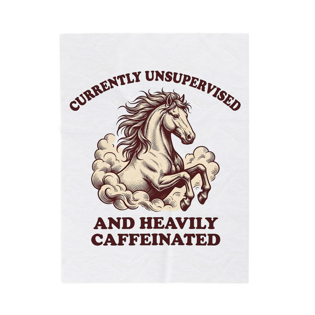 Horse Illustration Blanket Cowgirl Wildlife Gift Women Retro Blanket Equine Blanket Cowboy Fan Rodeo Blanket Wildlife Graphic Country Sky Blanket