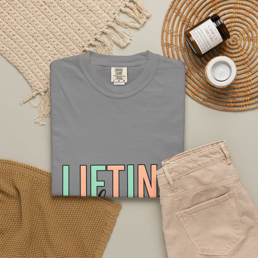 Gym Quote T-Shirt Sports Fitness Gift Women Playful T-Shirt Motivation T-Shirt Athlete Enthusiast Cute T-Shirt Workout Graphic Modern Pastel Colors