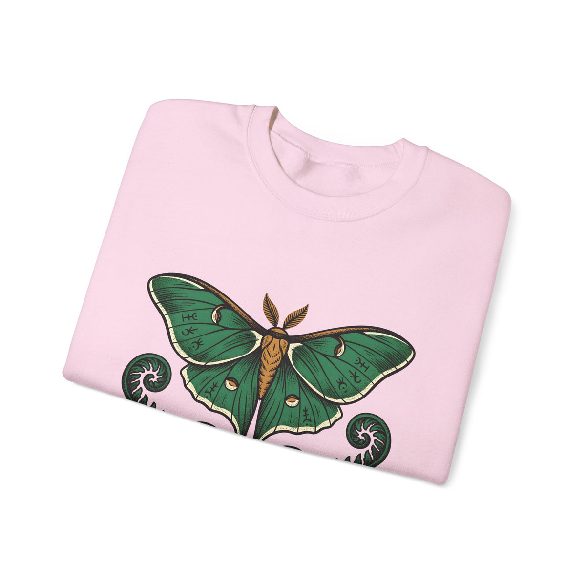 Luna Bug Sweatshirt Boho Chic Environment Gift Women Antique Sweatshirt Firefly Sweatshirt Bohemian Fan Vintage Sweatshirt Eco Graphic Line Art Greenery Sweatshirt