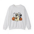 Skunk Ghost Sweatshirt Halloween Animal Gift Women Cartoon Sweatshirt Specter Sweatshirt Horror Fan Spooky Sweatshirt Creature Graphic Vintage Pumpkin Sweatshirt