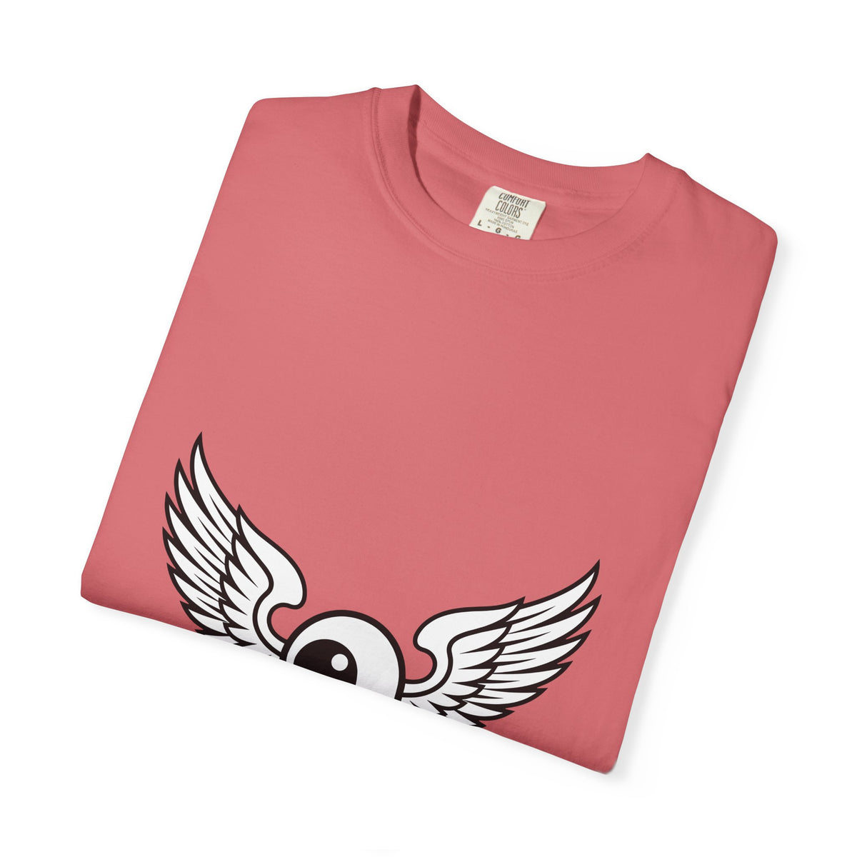 Winged Eye T-Shirt Cute Mythical Gift Women Outline Drawing T-Shirt Eye Symbol T-Shirt Adorable Fan Symbolic T-Shirt Magical Graphic Basic Wings