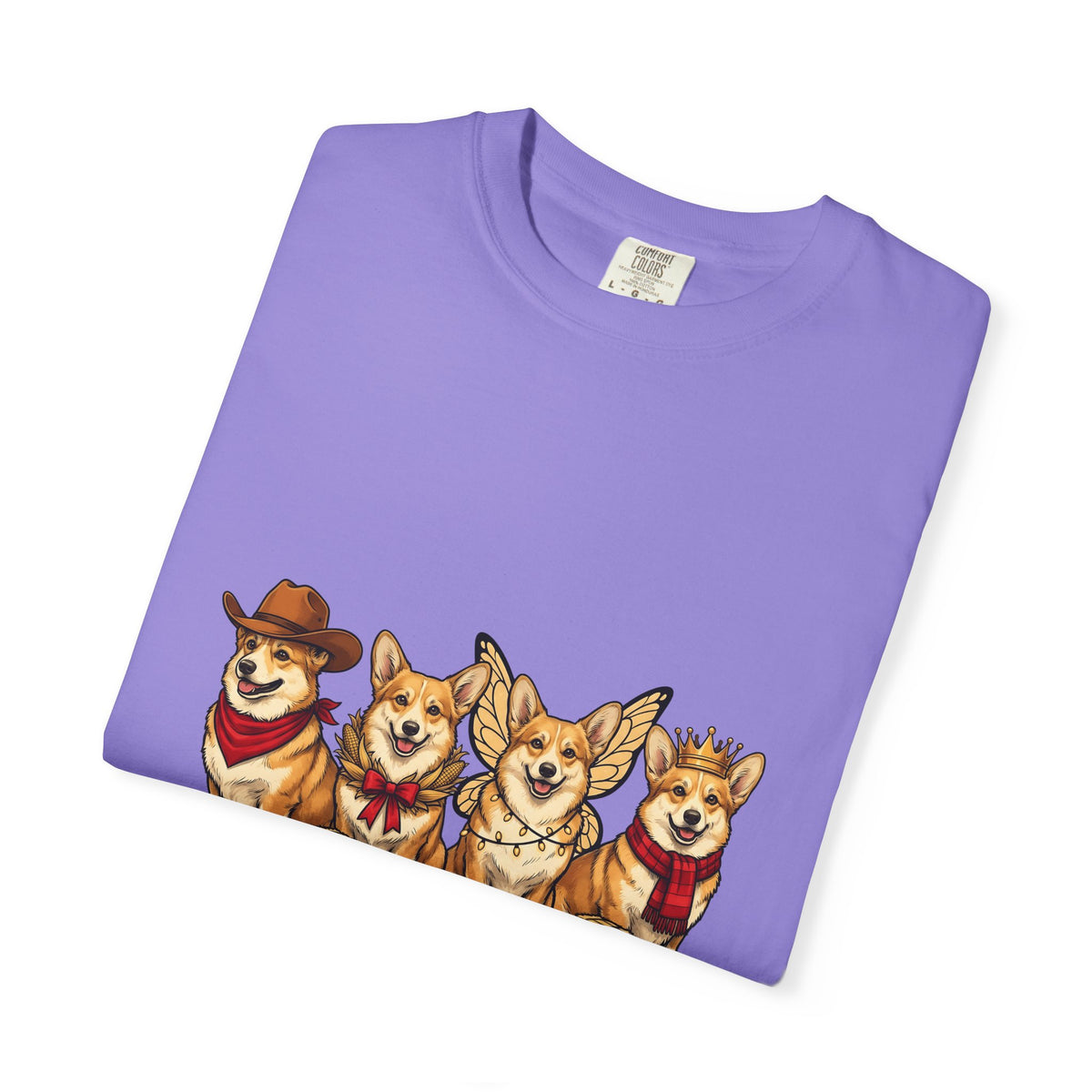 Corgi Dogs T-Shirt Dog Animals Gift Women Cartoon T-Shirt Pembroke Welsh Corgi T-Shirt Dog Fan Pet Graphic Corgi Illustration Kawaii Costumes