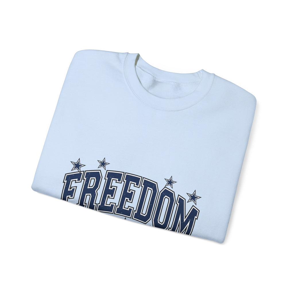 Patriotic Text Sweatshirt America Independence Gift Women Collegiate Sweatshirt Typography Sweatshirt American Fan Patriotic Sweatshirt Liberty Graphic Vintage