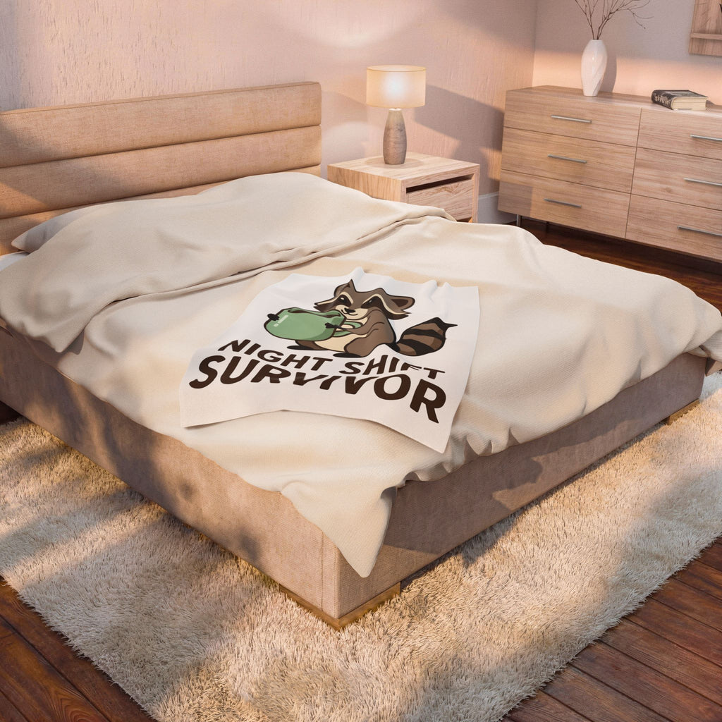 Raccoon Coffee Blanket Nurses Coffee Gift Women Cute Blanket Coffee Blanket Nurse Enthusiast Adorable Blanket Caffeinated Graphic Coffee