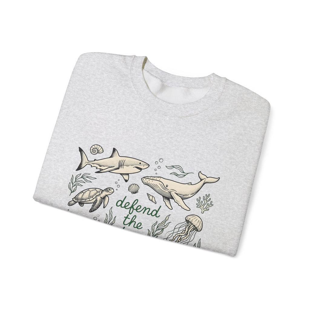 Sea Creatures Sweatshirt Ocean Wildlife Gift Women Sketch Sweatshirt Marine Life Sweatshirt Marine Fan Oceanic Sweatshirt Wildlife Graphic Retro Kelp Sweatshirt