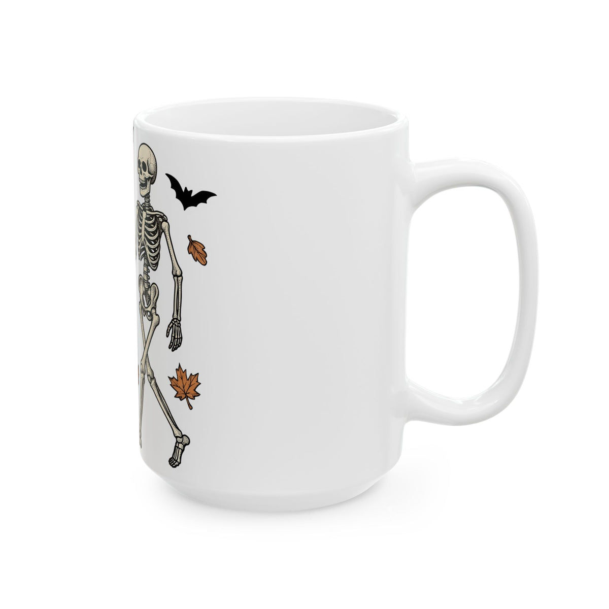 Dog Skeleton Costume Mug Halloween Animals Gift Women Scary Mug Dog Skeleton Mug Horror Fan Spooky Mug Creature Graphic Hand Drawn