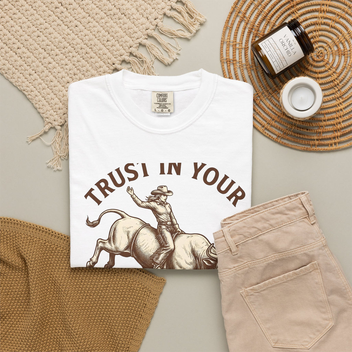 Cowgirl Rodeo T-Shirt Cowgirl Western Wear Gift Women Hand Drawn T-Shirt Rodeo T-Shirt Cowboy Fan Illustrated T-Shirt Country Graphic Sketch Rodeo
