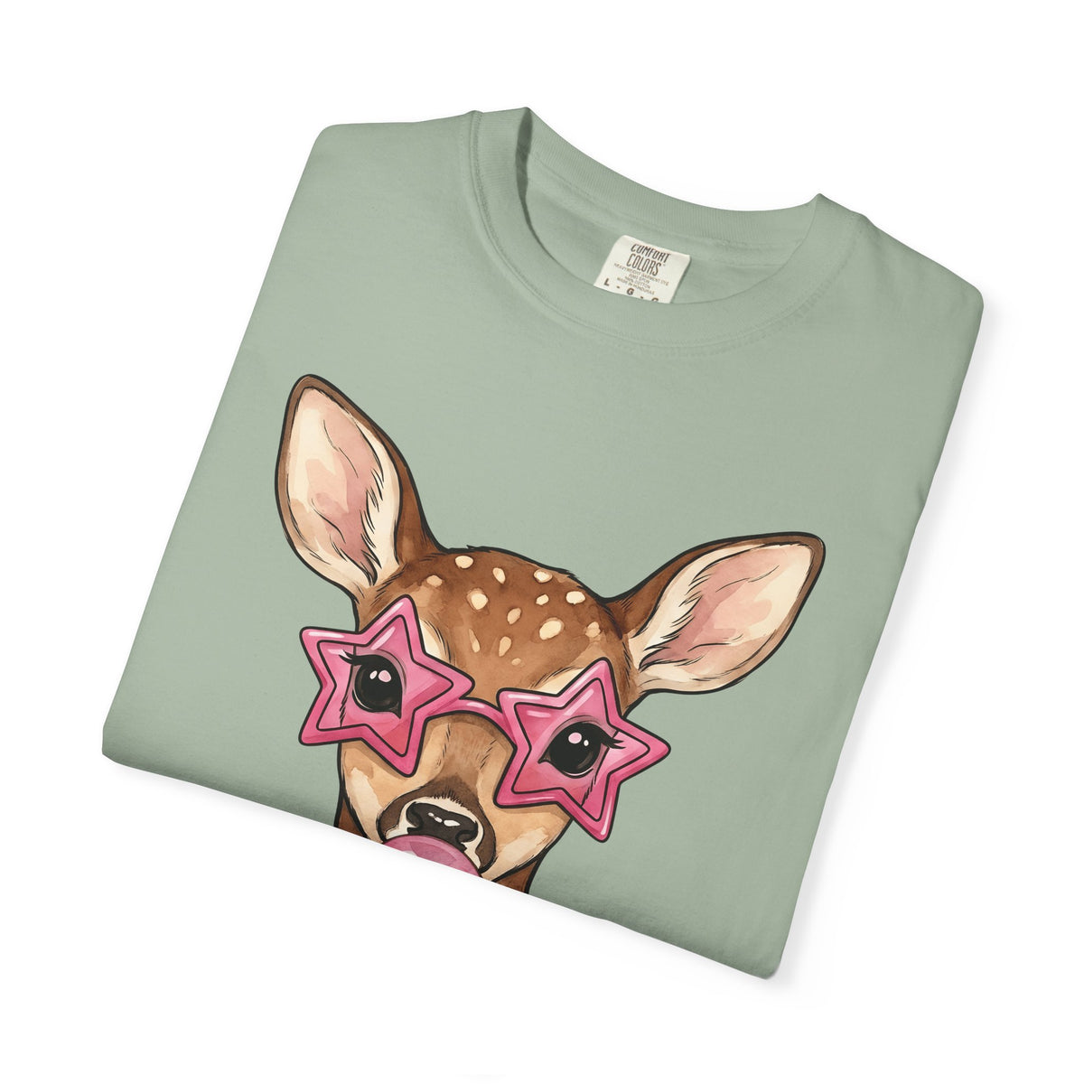 Buck T-Shirt Moms Creature Gift Women Ink T-Shirt Deer T-Shirt Mother Fan Tattoo T-Shirt Beast Graphic Fantasy Petals T-Shirt