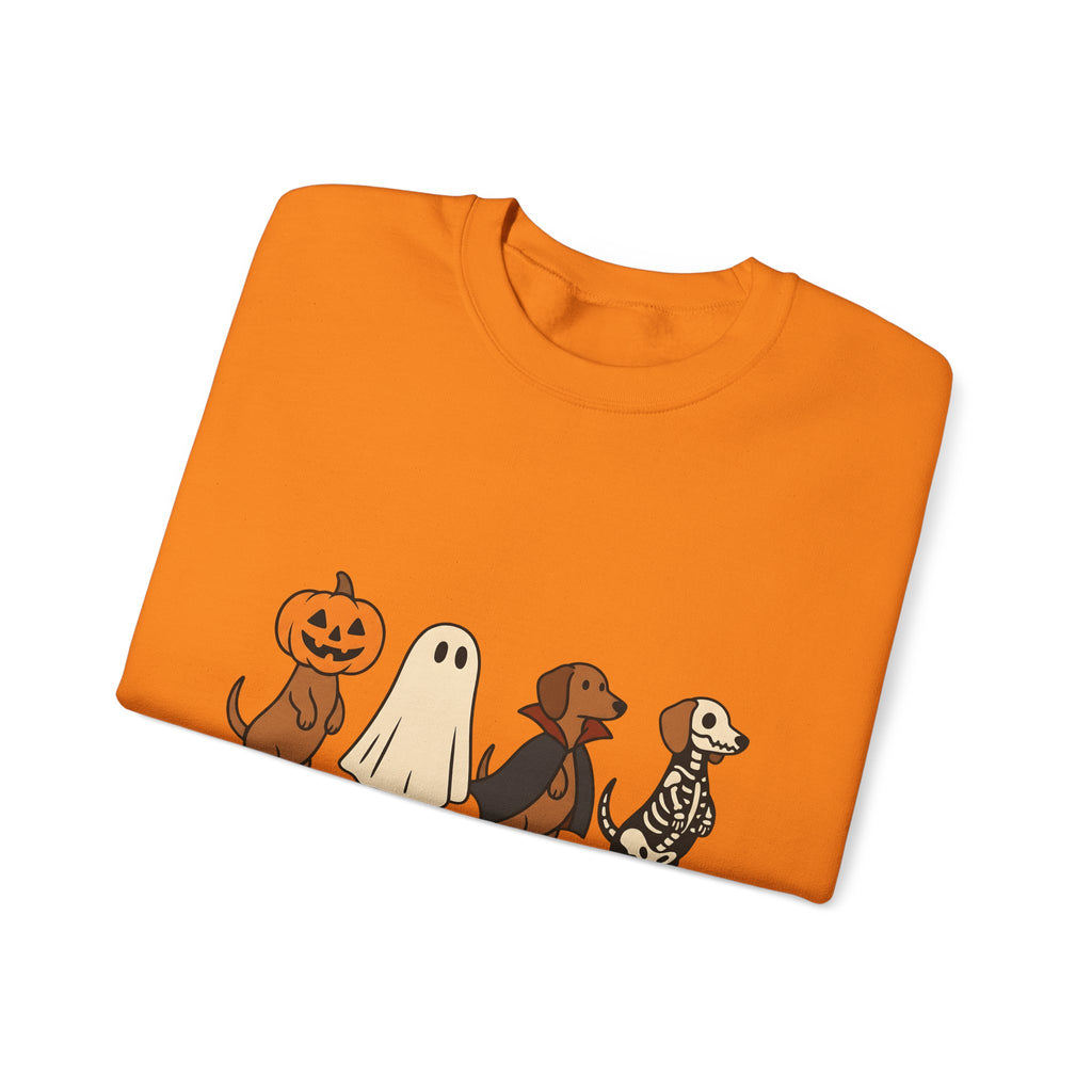 Sausage Dog Costumes Sweatshirt Halloween Animals Gift Women Animated Sweatshirt Dachshund Sweatshirt Halloween Fan Cartoon Sweatshirt Pet Graphic Doodle