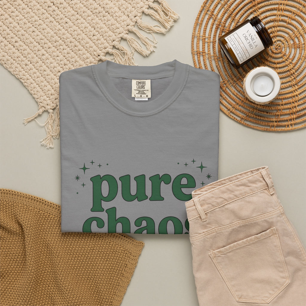 Retro Text T-Shirt Mom Humor Gift Women Playful T-Shirt Typography T-Shirt Motherhood Fan Funny T-Shirt Sarcasm Graphic Minimalist Stars T-Shirt