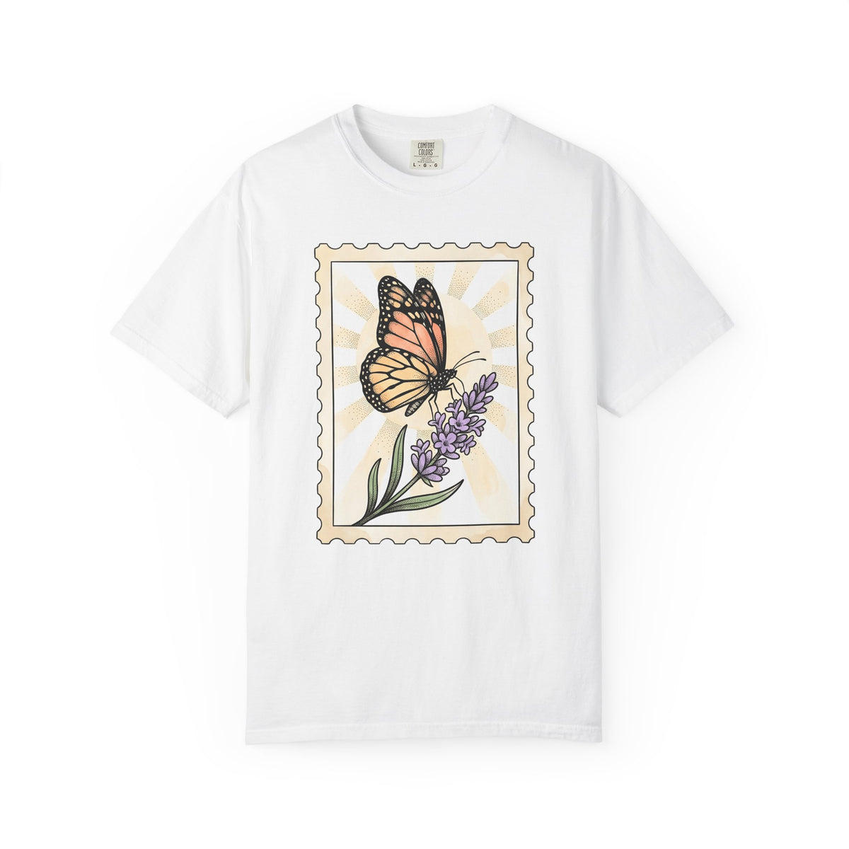 Moth Flower Butterfly Plant Gift Hippie Flower Butterfly Enthusiast Bohemian Floral Classic T-Shirt