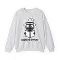 Dark Cat Witch Sweatshirt Halloween Literature Gift Women Animated Sweatshirt Black Cat Witch Sweatshirt Horror Fan Cartoon Sweatshirt Book Graphic Clean