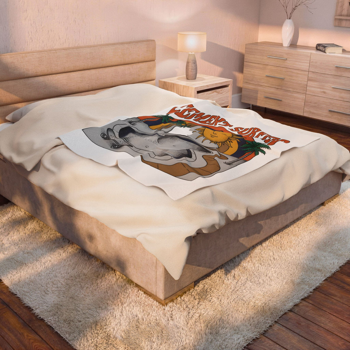 Skate Pool Blanket Skateboarding Watersport Gift Women Hand Drawn Blanket Skatepark Blanket Skater Enthusiast Drawing Blanket Surfing Graphic
