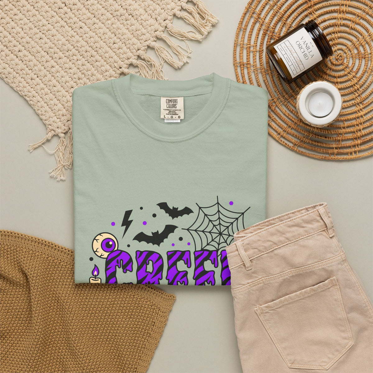Bat Spider Webbing T-Shirt Halloween Occult Gift Women Haunted T-Shirt Spider Web T-Shirt Horror Fan Spooky T-Shirt Mystic