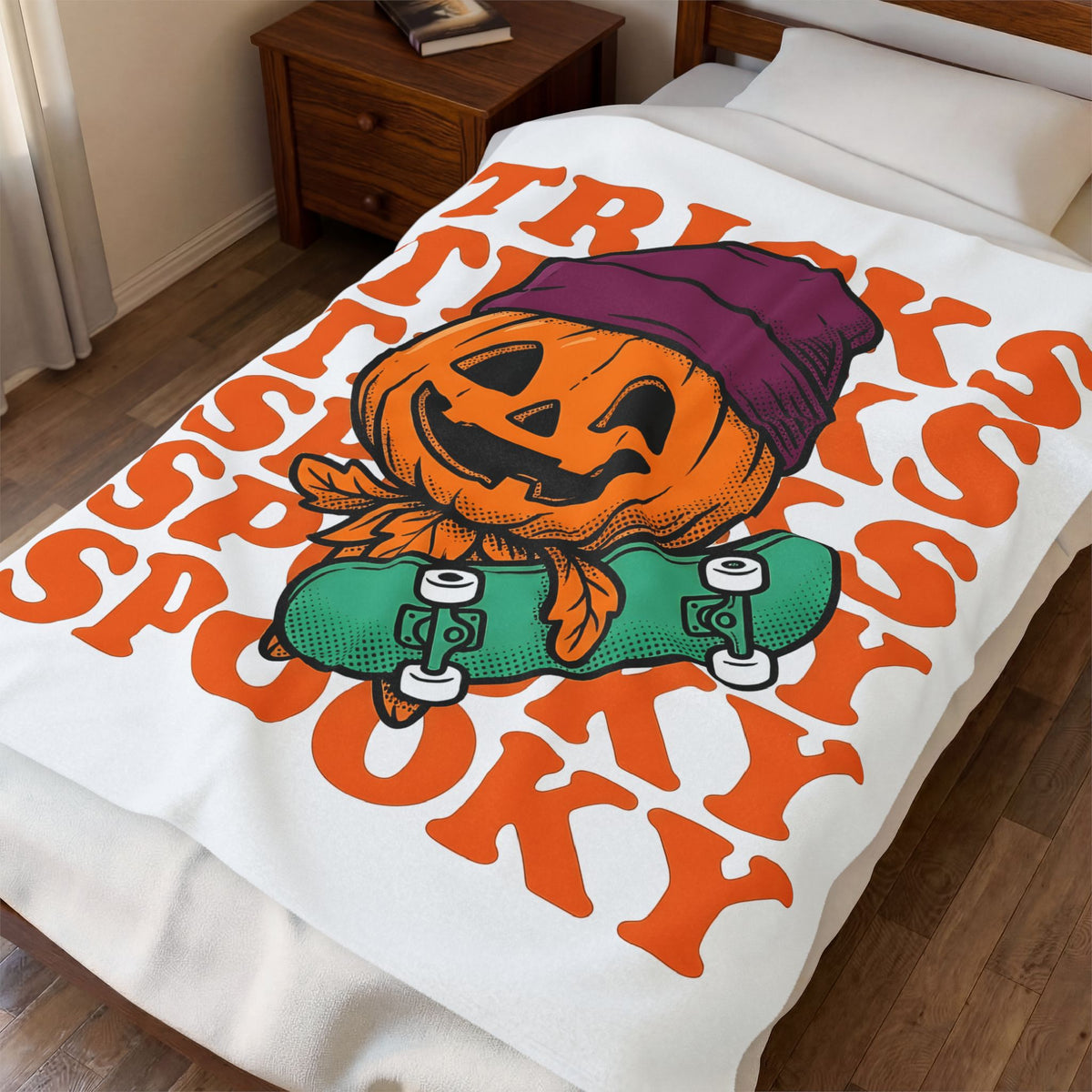 Halloween Pumpkin Halloween Sports Gear Gift Caricature Gourd Halloween Fan Cartoon Athletic Blanket