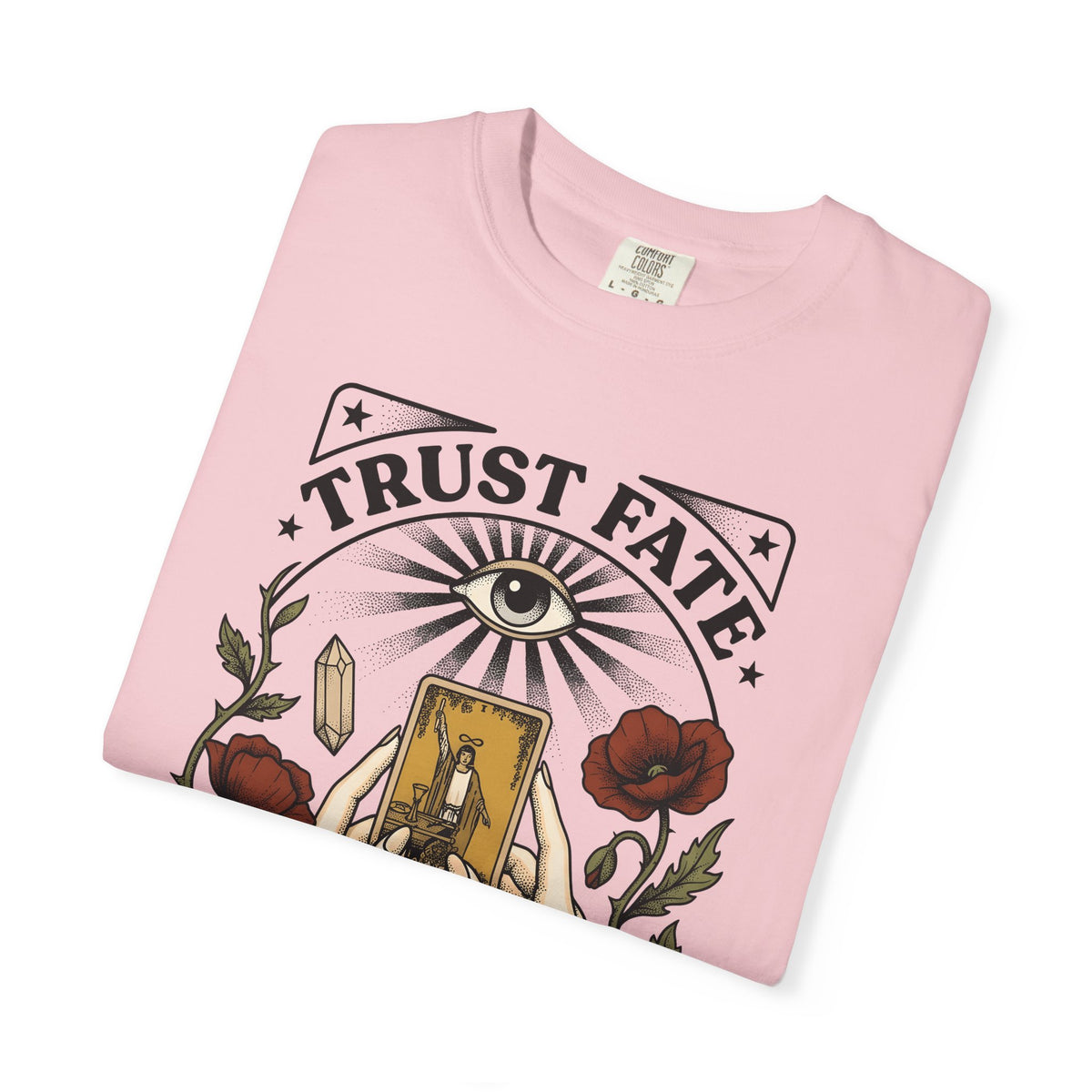 Oracle Card Hands T-Shirt Boho Chic Metaphysical Gift Women Magical T-Shirt Tarot Card T-Shirt Bohemian Fan Mystical Graphic T-Shirt Hand Drawn