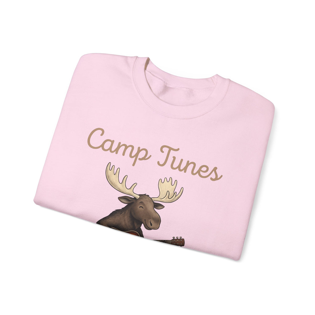 Moose Guitar Sweatshirt Camping Music Gift Women Cute Sweatshirt Guitar Sweatshirt Camper Fan Adorable Sweatshirt Music Graphic Hand Drawn Lantern Sweatshirt