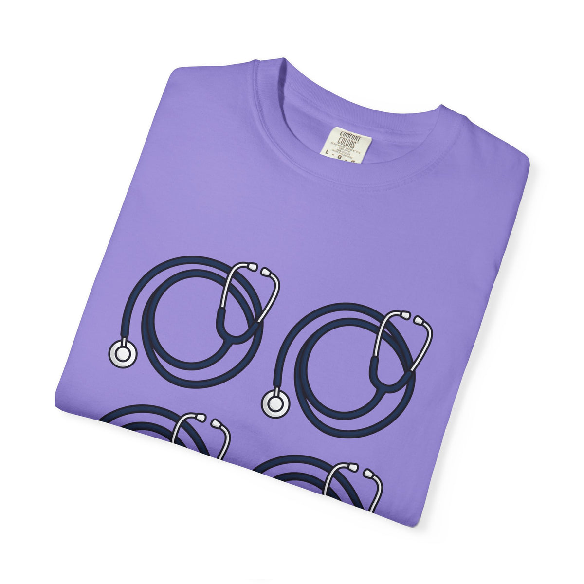 Stethoscope Print T-Shirt Nurses Medical Gift Women Simple T-Shirt Medical Device T-Shirt Nurse Practitioner Enthusiast Minimalist T-Shirt Clinical