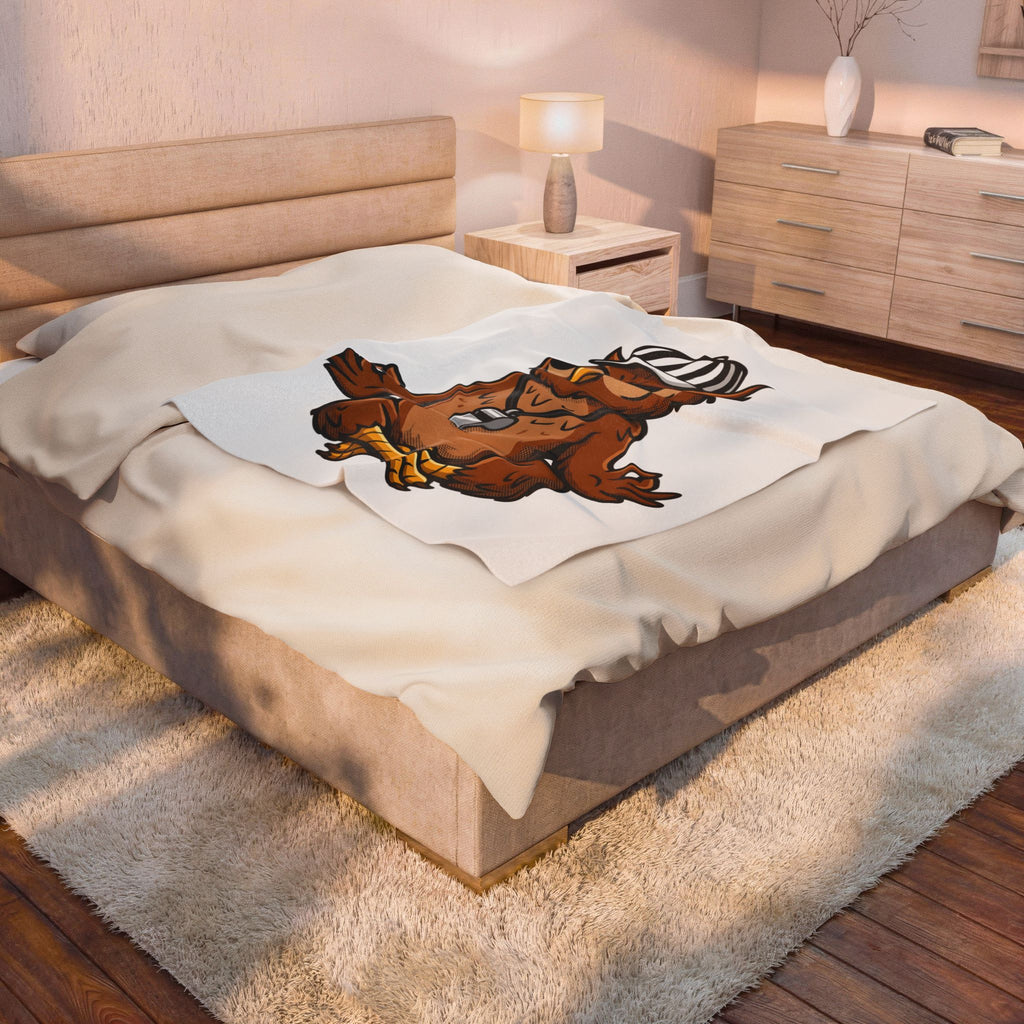 Owl Umpire Sports Activities Workout Gift Owl Athlete Enthusiast Fitness Blanket