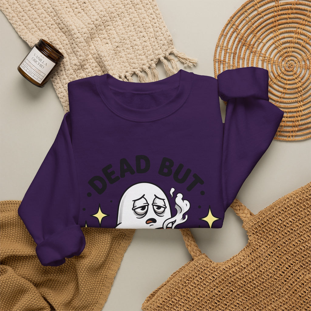 Spooky Coffee Sweatshirt Sweatshirt Coffee Funny Gift Women Comic Sweatshirt Coffee Cup Sweatshirt Coffee Fan Cartoon Sweatshirt Humor Graphic Vintage Sparkle Sweatshirt
