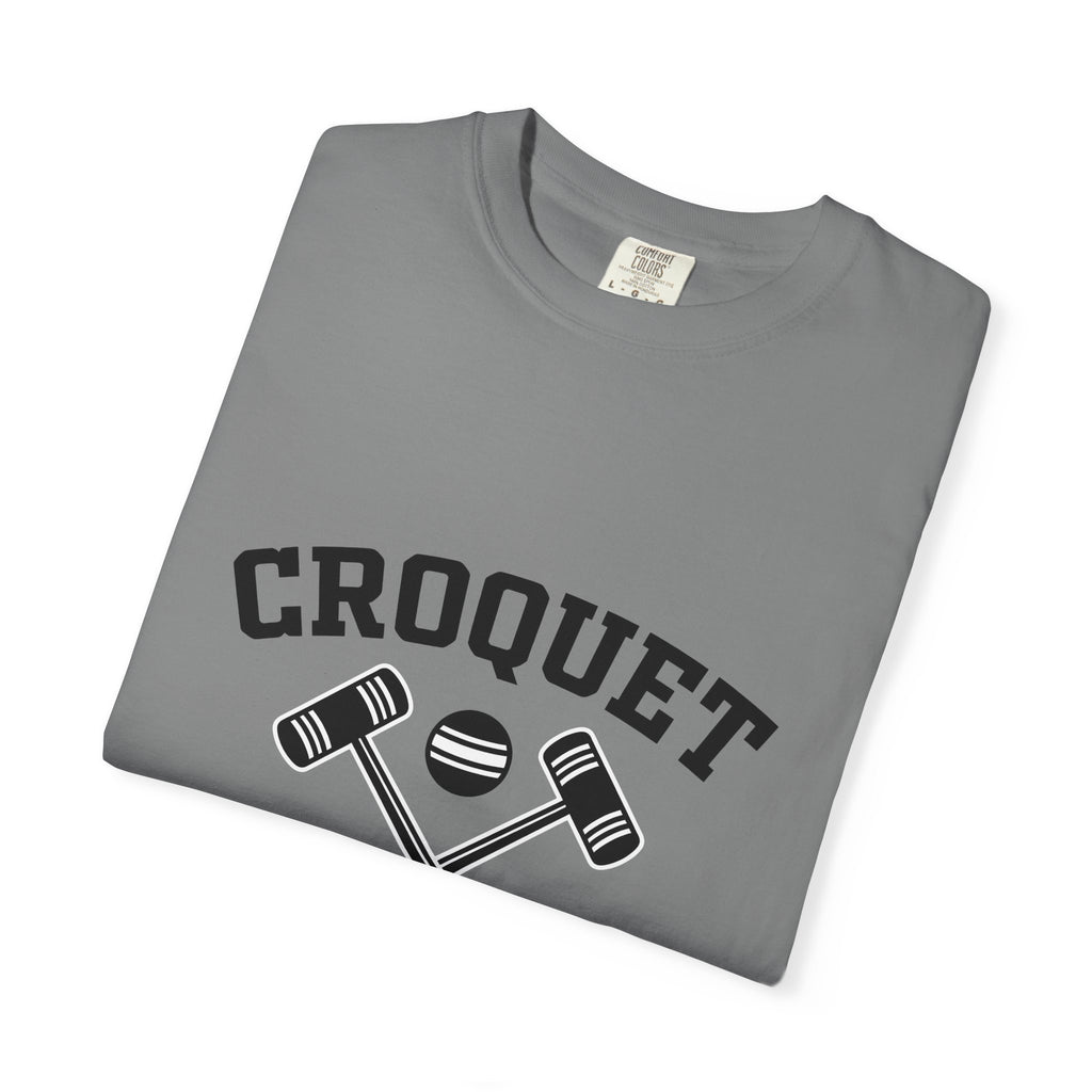Croquet Mallets Croquet Game Gift Bold Mallet Croquet Fan Bold Sport Vintage Ball T-Shirt