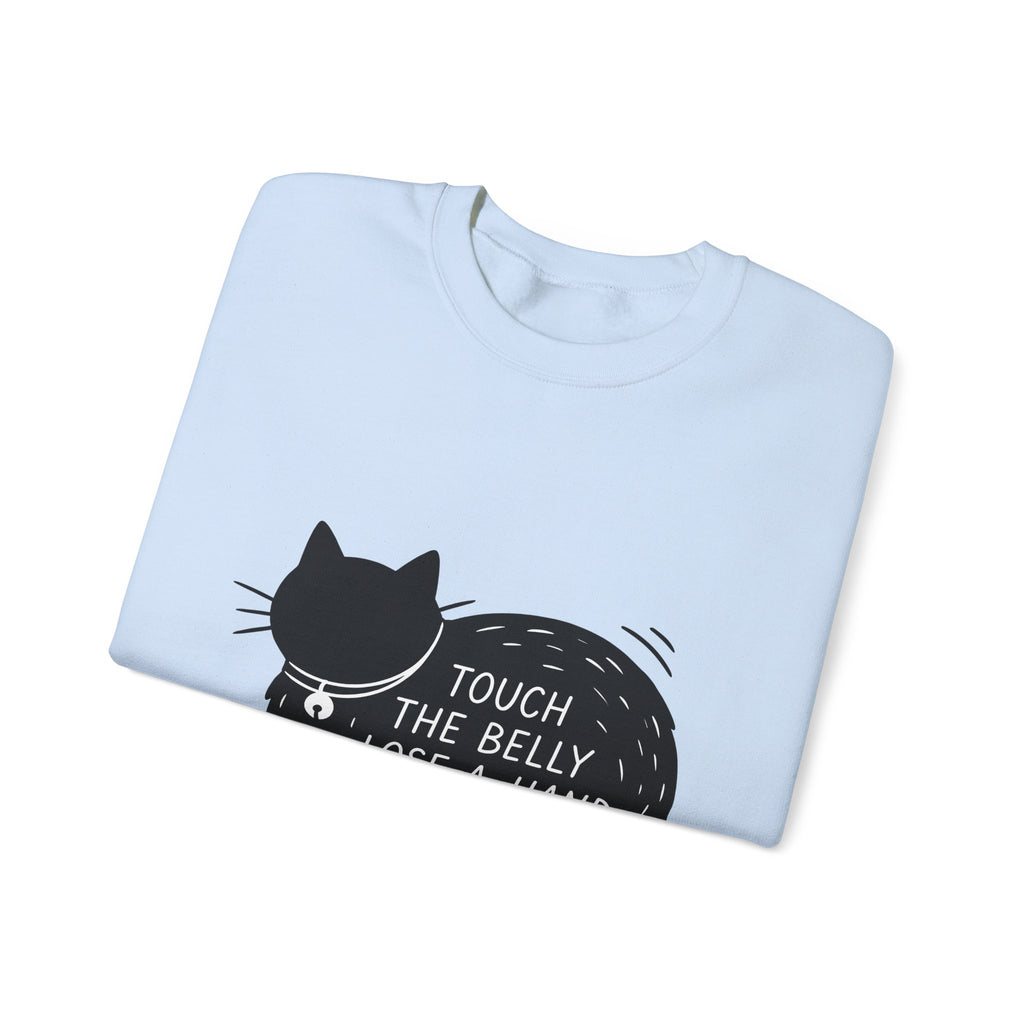 Black Feline Sweatshirt Cat Fun Gift Women Flat Sweatshirt Cat Sweatshirt Cat Fan Minimalist Sweatshirt Humorous Graphic Chic Pendant Sweatshirt