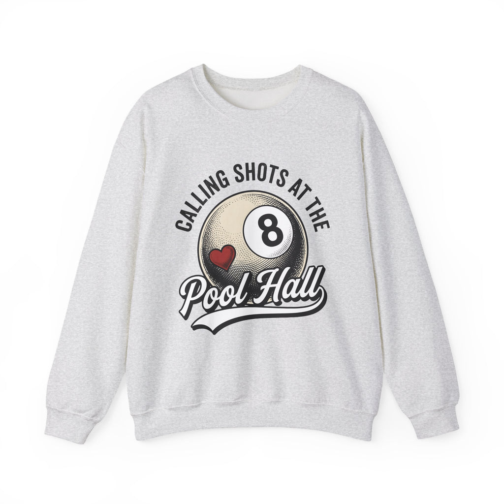 Billiard Ball Billiards Lounge Gift Retro Pool Ball Billiard Fan Vintage Bar Classic Heart Sweatshirt