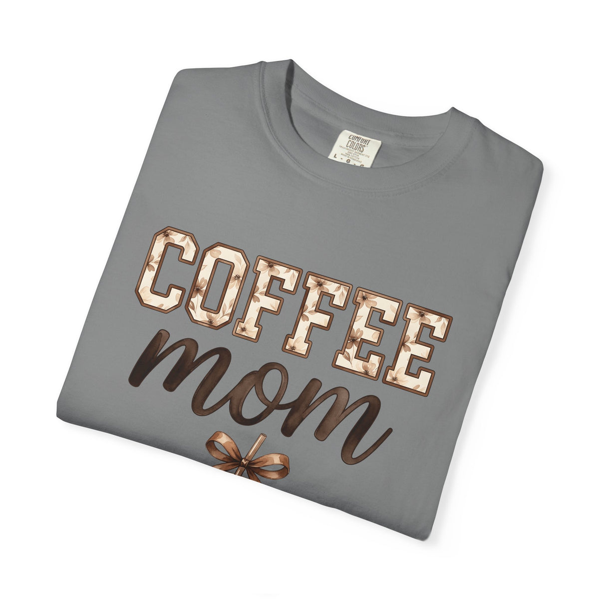 Iced Latte Cup T-Shirt Moms Café Gift Women Painted T-Shirt Coffee Cup T-Shirt Mom Fan Hand Painted T-Shirt Coffee Shop Graphic Classic Sash T-Shirt