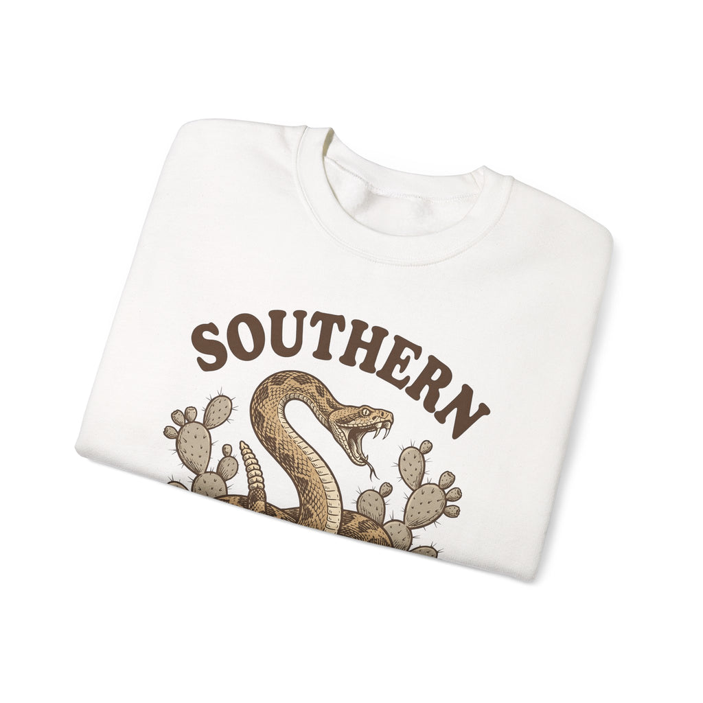Rattlesnake Graphic Sweatshirt Cowgirl Southern Gift Women Vintage Sweatshirt Snake Sweatshirt Rodeo Fan Retro Sweatshirt Dixie Graphic Western Cactus Sweatshirt