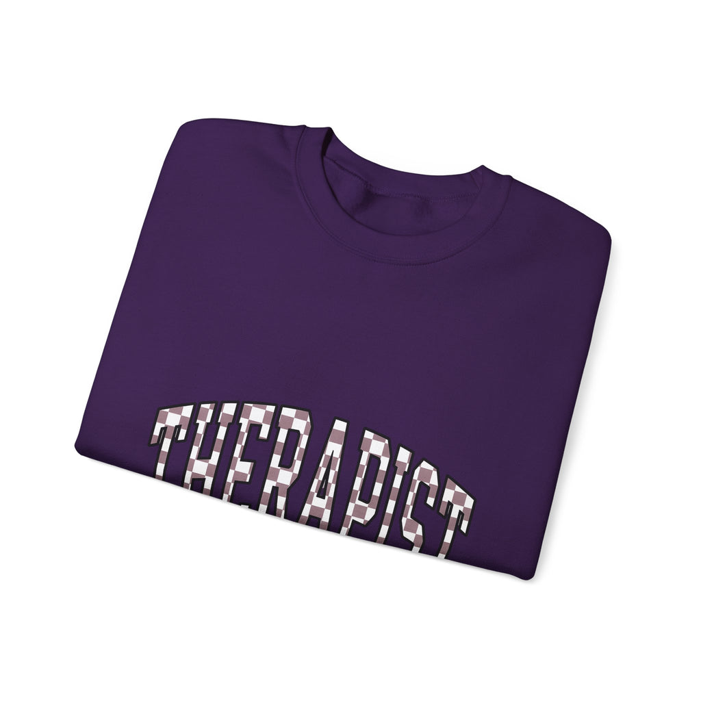 Therapist Phrase Sweatshirt Therapist Self Care Gift Women Pop Art Sweatshirt Counselor Sweatshirt Mental Health Professional Enthusiast Retro Sweatshirt