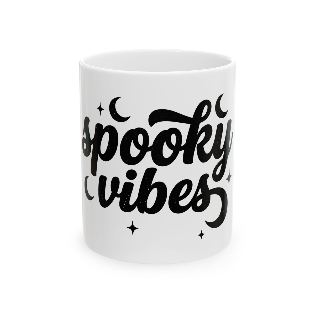 Moon Stars Image Mug Halloween Underground Gift Women Ghostly Mug Celestial Body Mug Horror Fan Spooky Mug Alternative Graphic Old